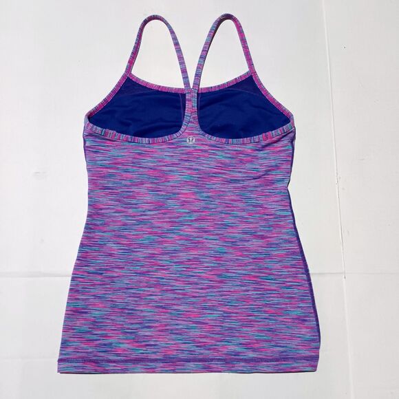 Lululemon Power Y Racerback Tank Top-Size 4-Yoga-Light Support-Wicking-Stretch - Picture 4 of 8
